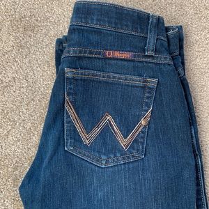 Wrangler jeans- women’s size 0 dark blue